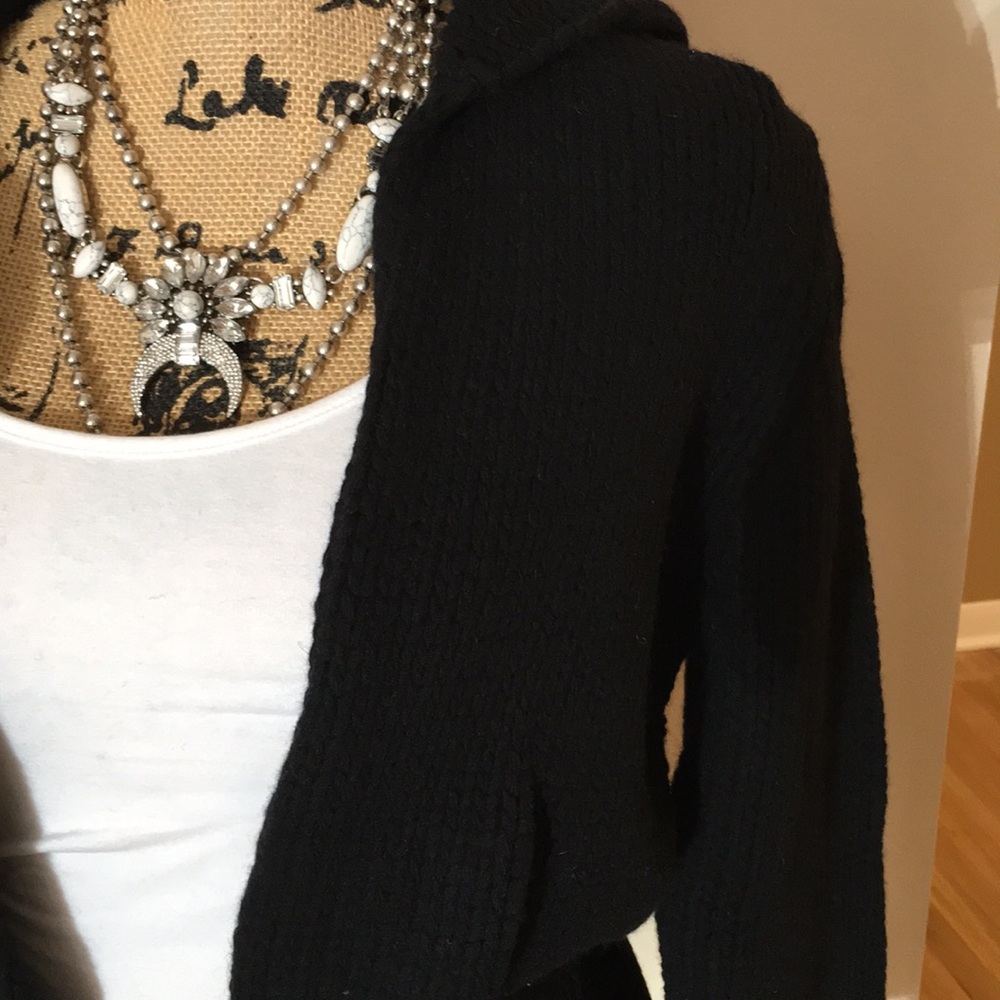 NWT Gap Black Peplum Wool Sweater. Sz L